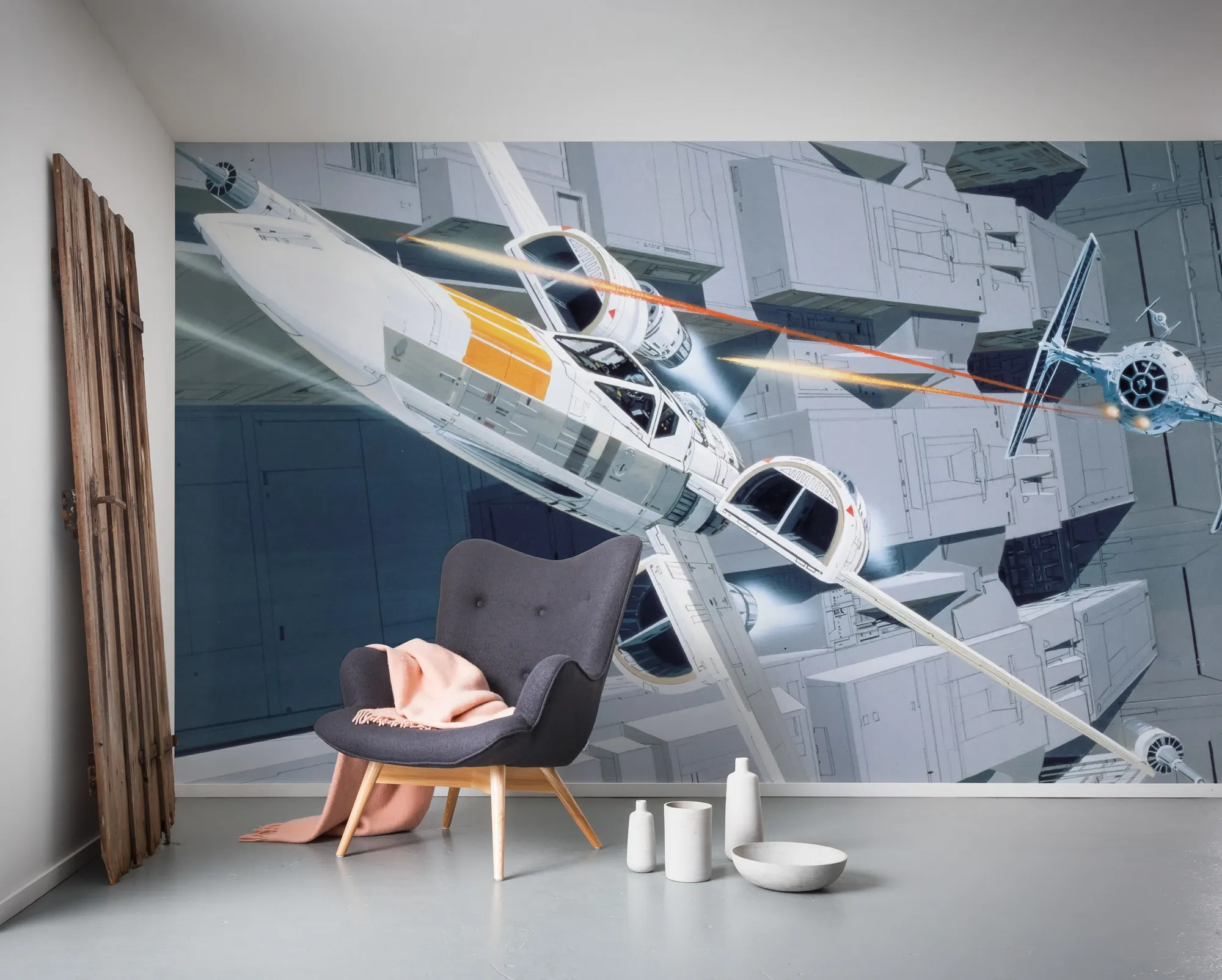 Komar Vd-022 célébrer le Galaxy Star Wars papier peint - Multicolore