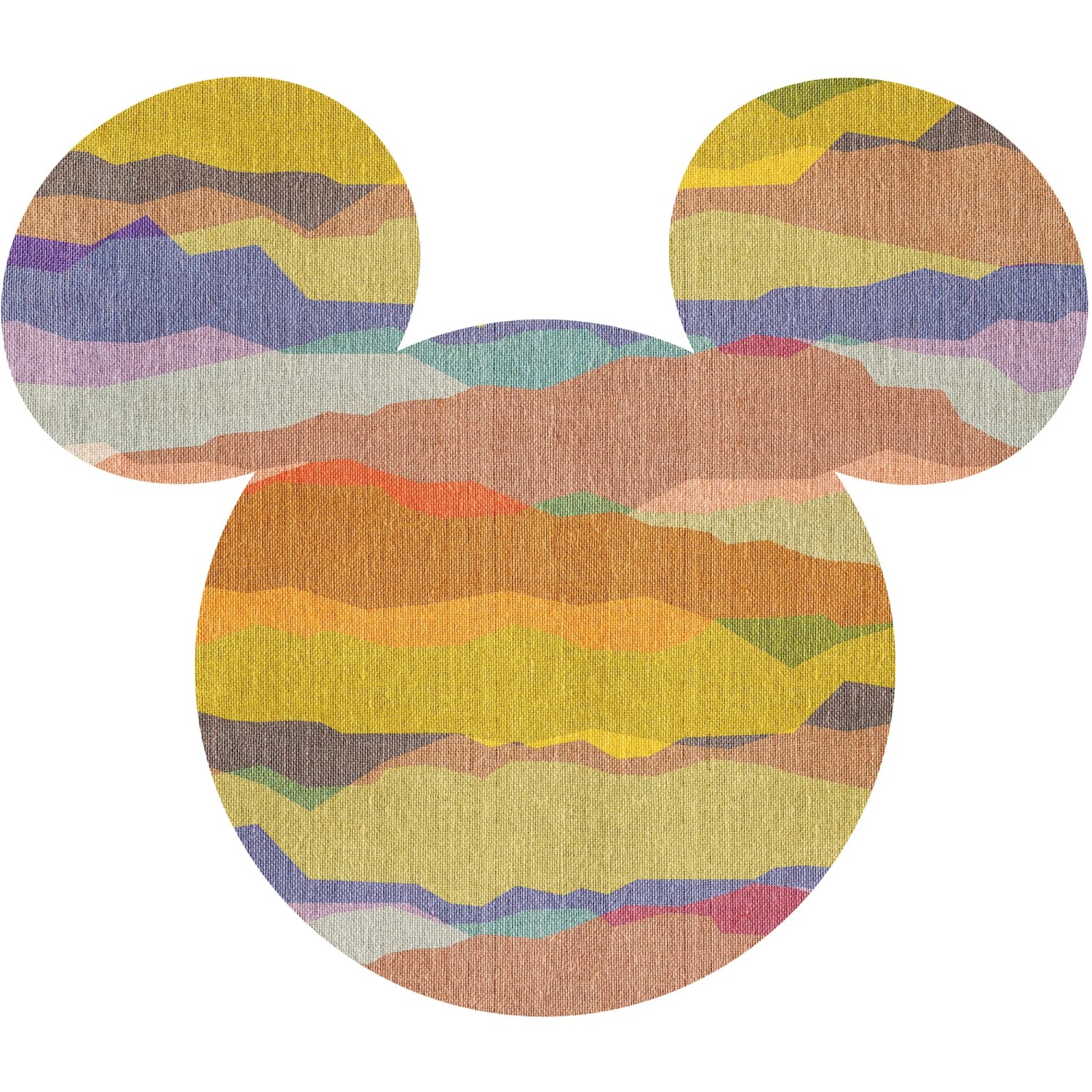 E-shop Komar Samolepiaca vliesová fototapeta Dot Mickey Mouse Head 127 x 127 cm