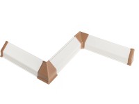 Kaindl Súprava rohov a koncoviek pre lišty k pracovnej doske 1010 svetlo hnedá