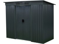 Floraworld Záhrad. domček s pultovou strechou veľ. II antracit 238 x 132 x 196cm