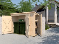 Weka Multifunkčný box s regálovým systémom, prírodný