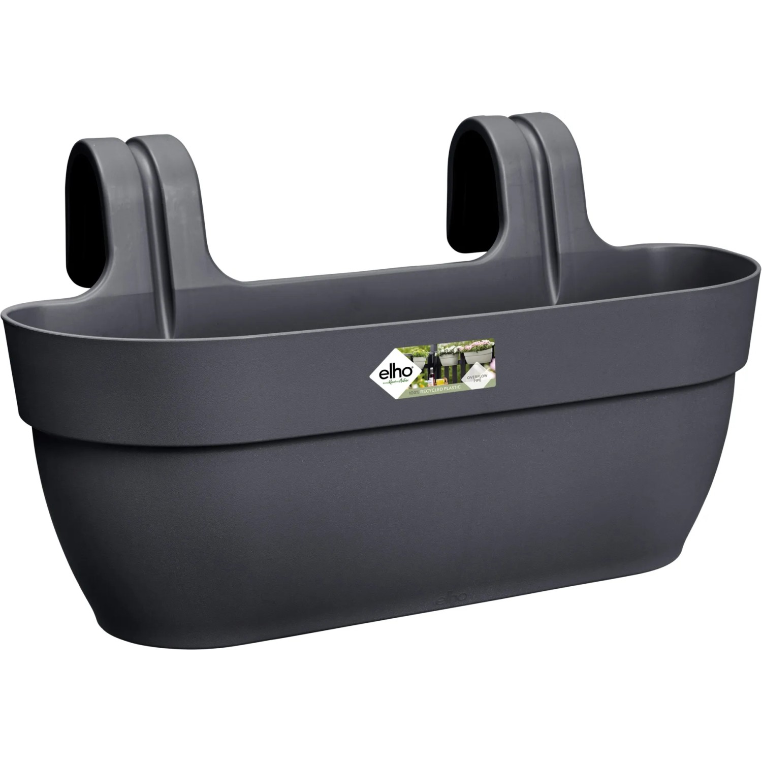 E-shop elho Kvetináč Vibia Campana Easy Hanger L antracitový, 46 x 27 x 24 cm
