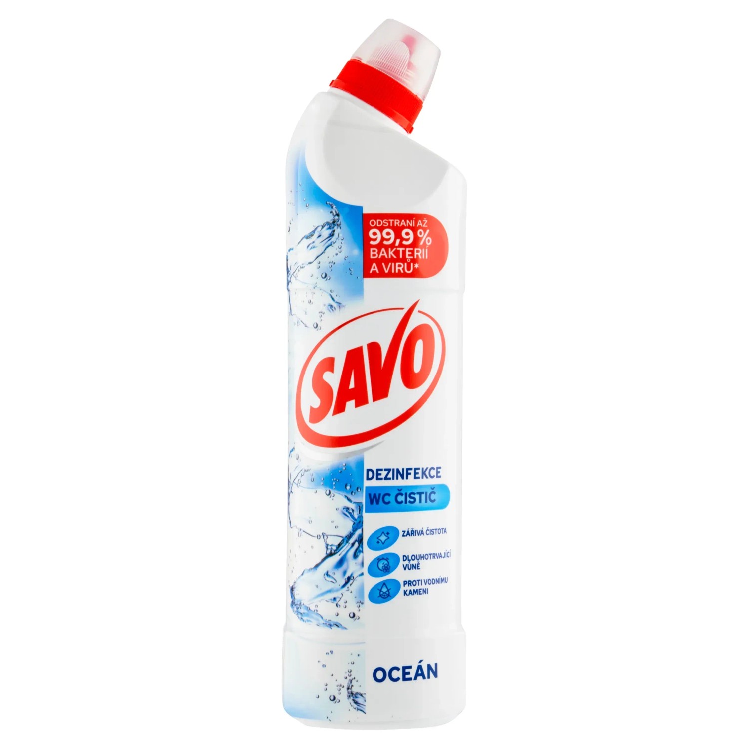 E-shop SAVO WC gélový čistič na toalety Oceán, 750 ml