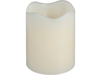 Koopman LED sviečka s časovačom plápolajúca, slonovina, pr. 7 x 9 cm