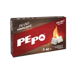 PE-PO Pevný podpaľovač Limitovaná zimná edícia, 40 podpalov