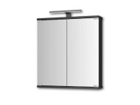 Jokey Zrkadlová skrinka Kandi LED, čierna, 60 x 70,2 x 19,4 cm