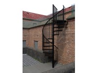 Minka STAIRS Vonkajšie točité schodisko Rondo Zink Color čierne pr. 120 cm Minka STAIRS Vonkajšie točité schodisko Rondo Zink Color čierne pr. 120 cm