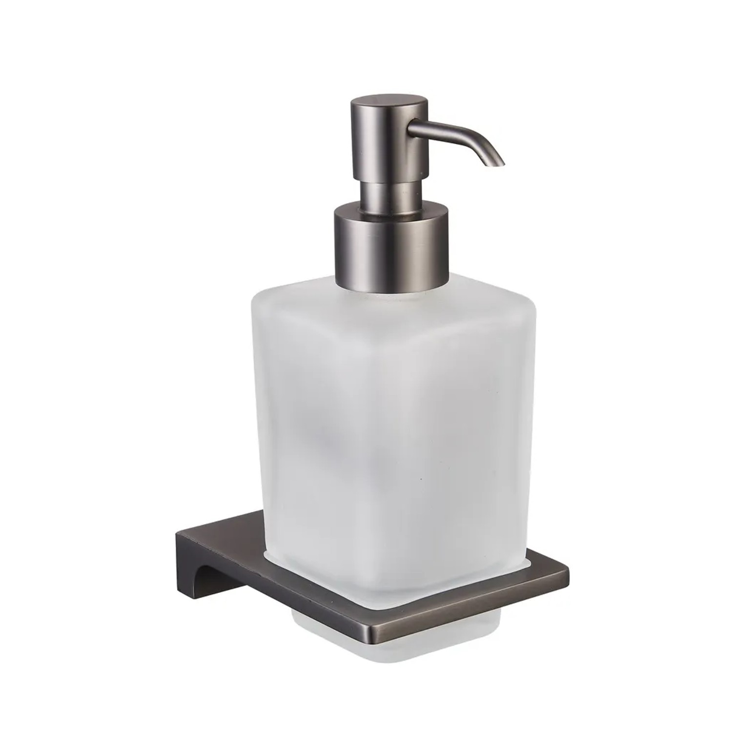 E-shop RAV Slezák Dávkovač tekutého mydla Níl NLA0303MG, metal grey/sklo, 200 ml