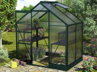 Vitavia Skleník Apollo 2500 vr. základne, HKP 4 mm, smaragdová, 193 x 136 cm