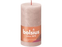 Bolsius Sviečka valcová Rustic Misty Pink 68 x 130 cm