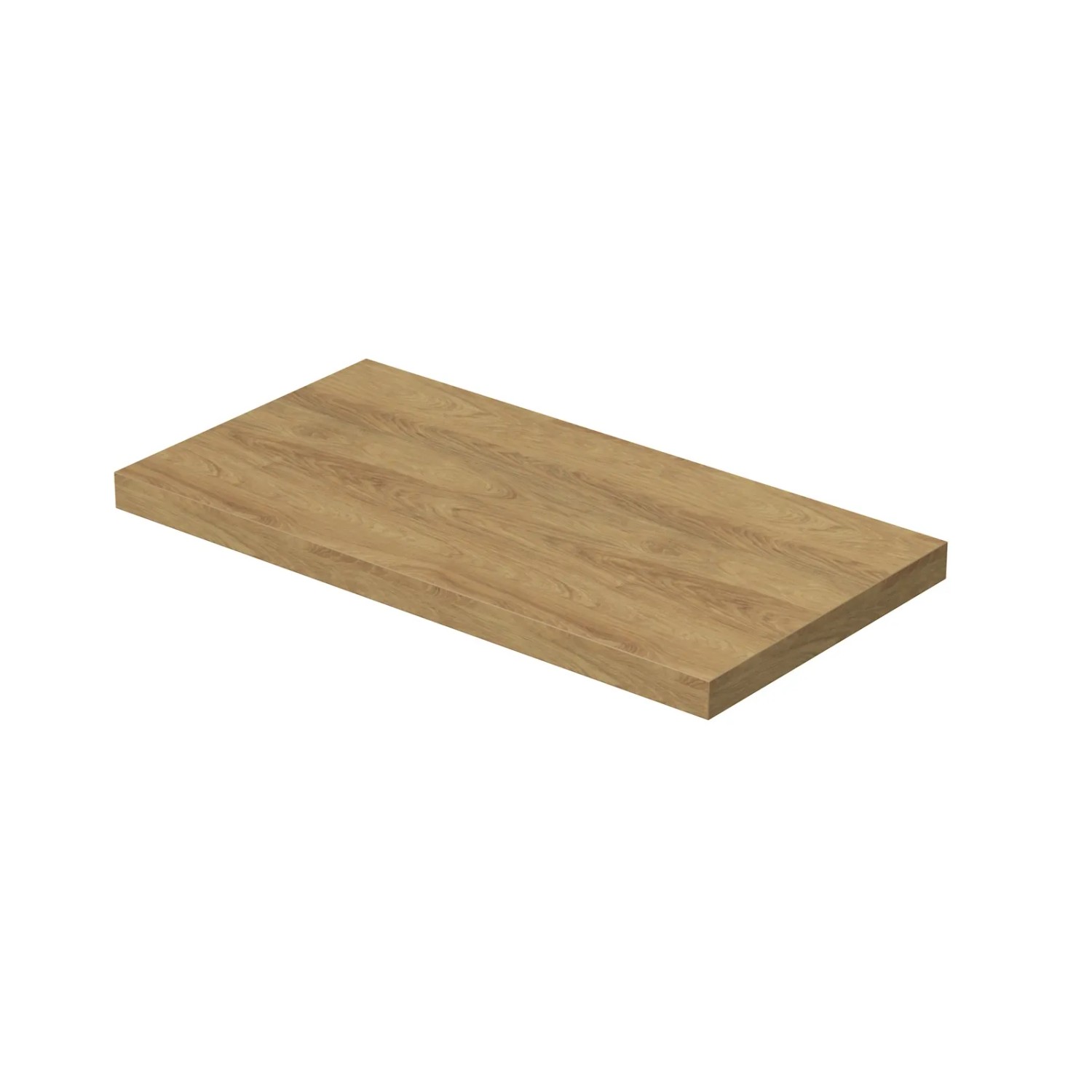 E-shop INTEDOOR Umývadlová doska BEE bez výrezu, š. 90 cm, dub Hickory