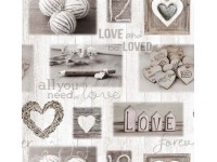 d-c-table Obrus Noblessa Heart, šírka 140 cm - metráž