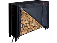 M.A.T. Stojan na palivové drevo s plachtou 122 x 36 x 122 cm