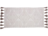 OBI Bavlnený koberec vzorovaný béžovo-sivohnedý 60 x 120 cm