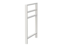 INTEDOOR Noha BEE, hranatá, 68 x 4 x 45 cm, biela mat