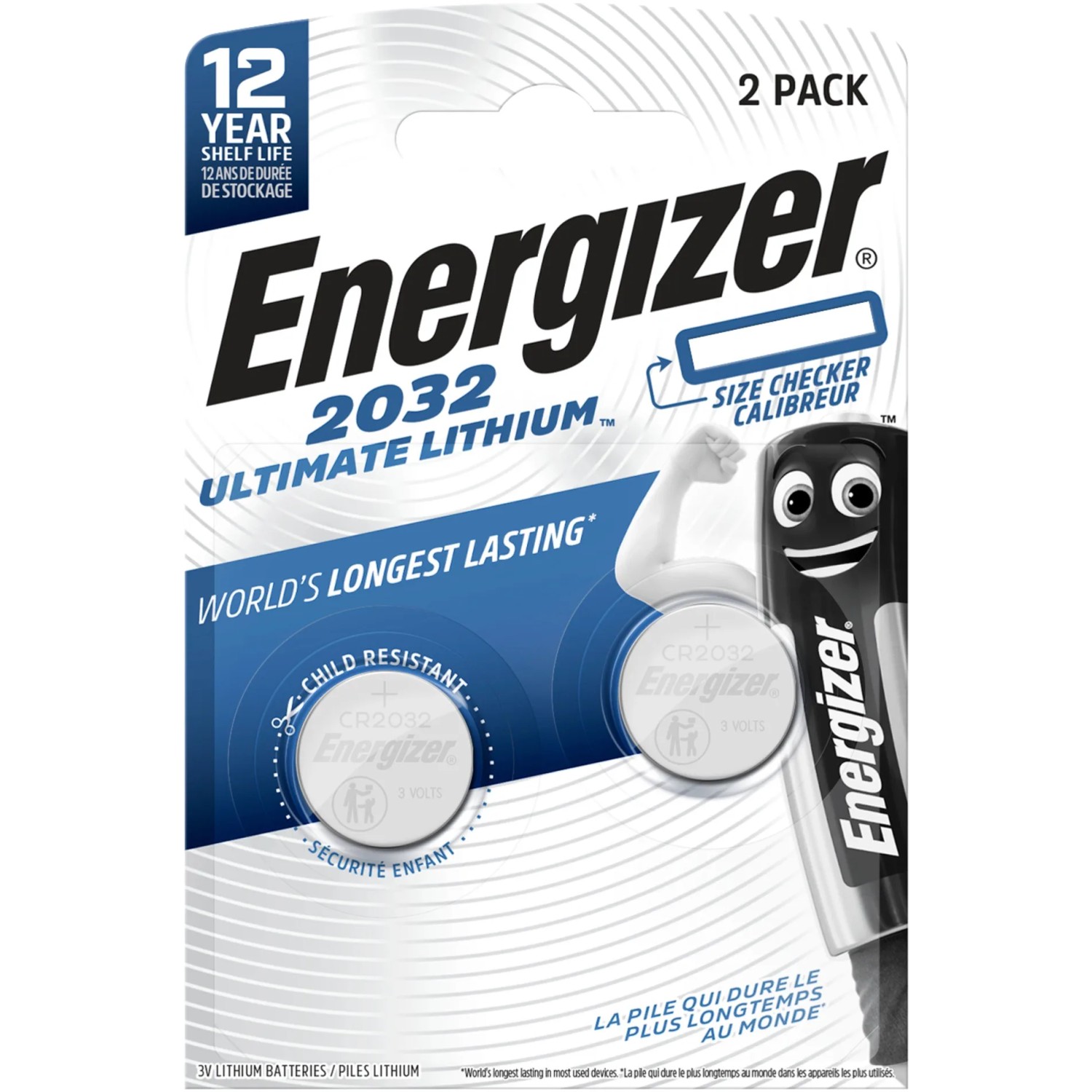E-shop Energizer 2032 ULTIMATE LITHIUM Lítiová gombíková batéria CR2032 3 V, 2 ks