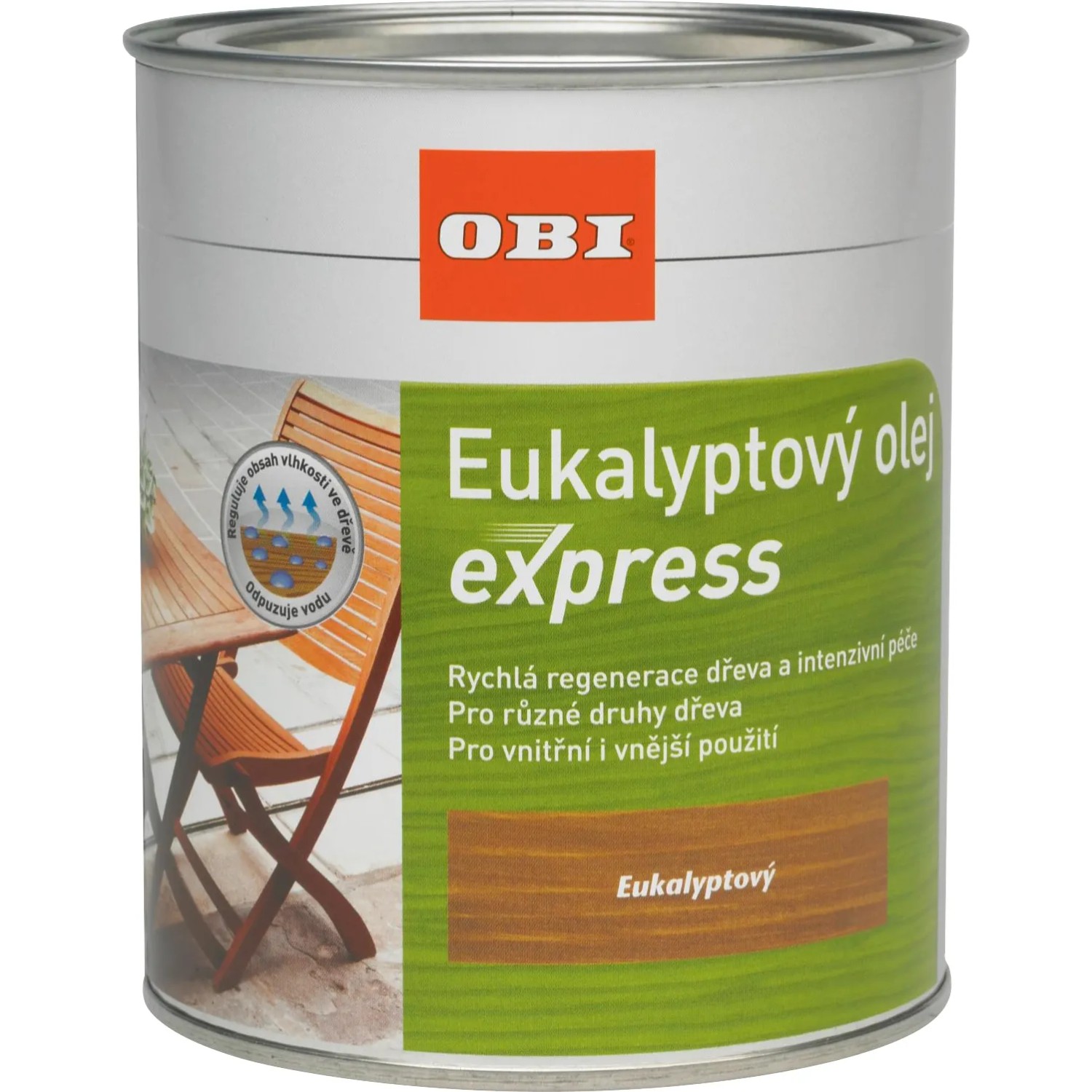 E-shop OBI Olej na drevo Express eukalyptový 750 ml