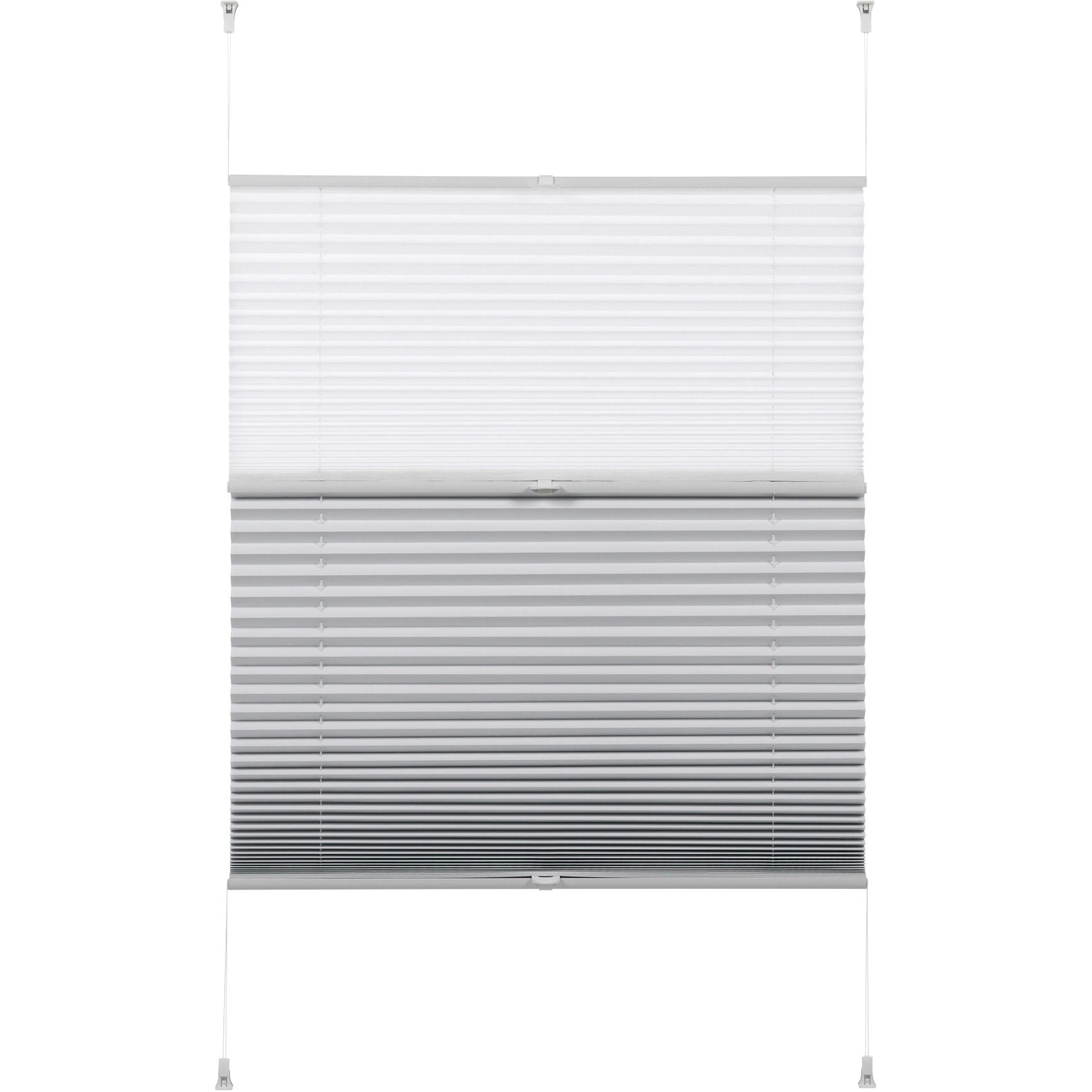 E-shop Gardinia Plisovaná roleta EasyFix Day & Night biela 100 x 130 cm