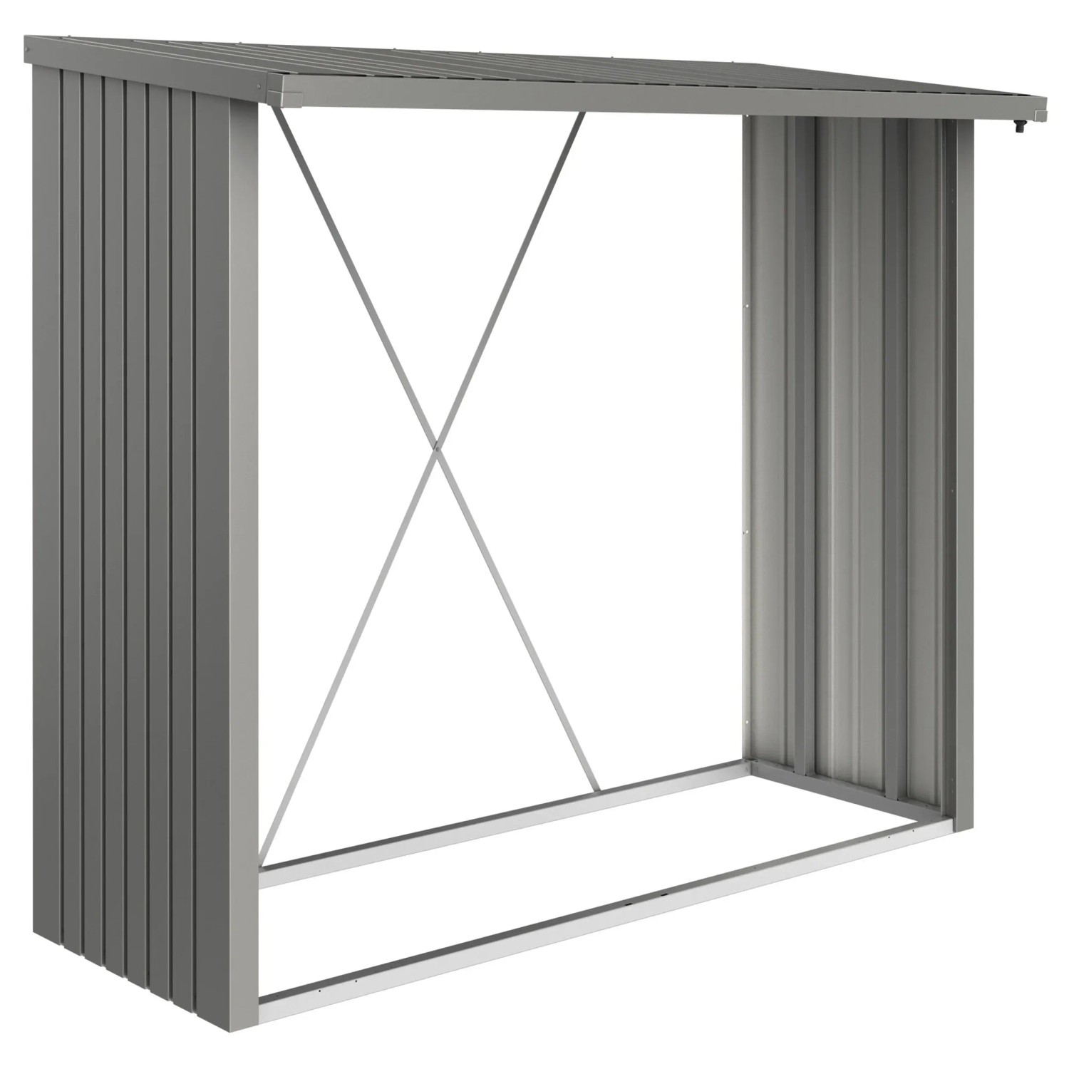 E-shop Biohort Stojan na drevo WoodStock 230 kremeňovo sivý, 229 x 102 x 199 cm