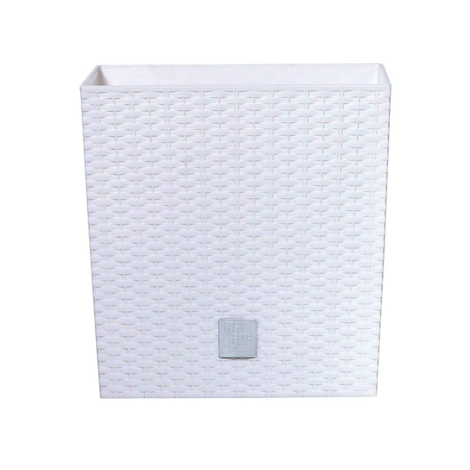 E-shop Prosperplast Kvetináč s vkladom Rato Low 22,5 cm, biely