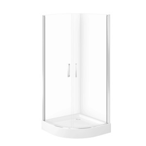 Cersanit Sprchový kút MODUO 90 x 90 x 195 cm chróm s vaničkou TAKO (SET C391)