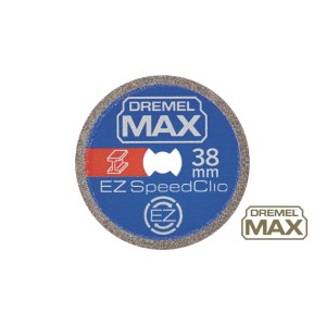 Dremel Premium kovový rezací kotúč Max EZ SpeedClic, 38mm, modro-sivý, pre minináradie.