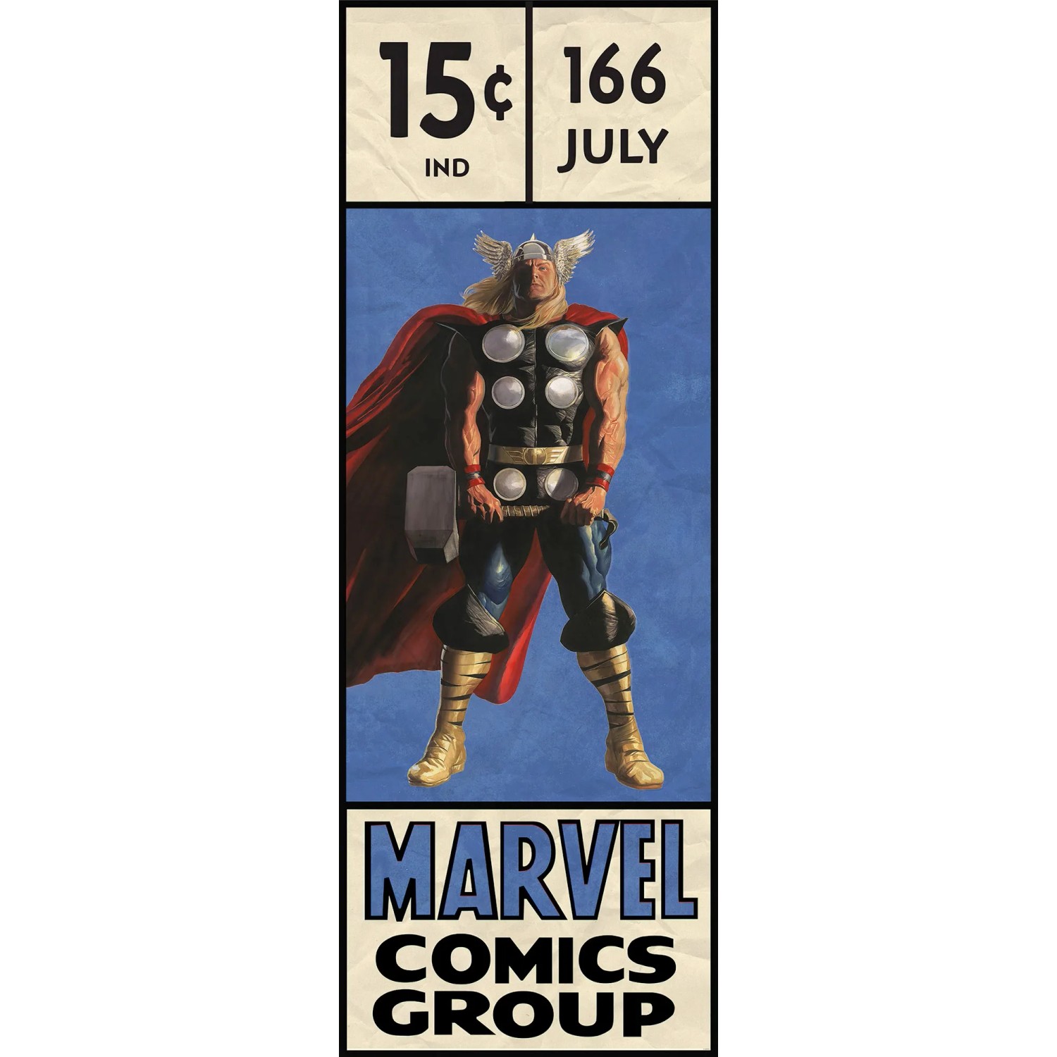 E-shop Komar Vliesová fototapeta Thor Retro Comic Box 100 x 280 cm