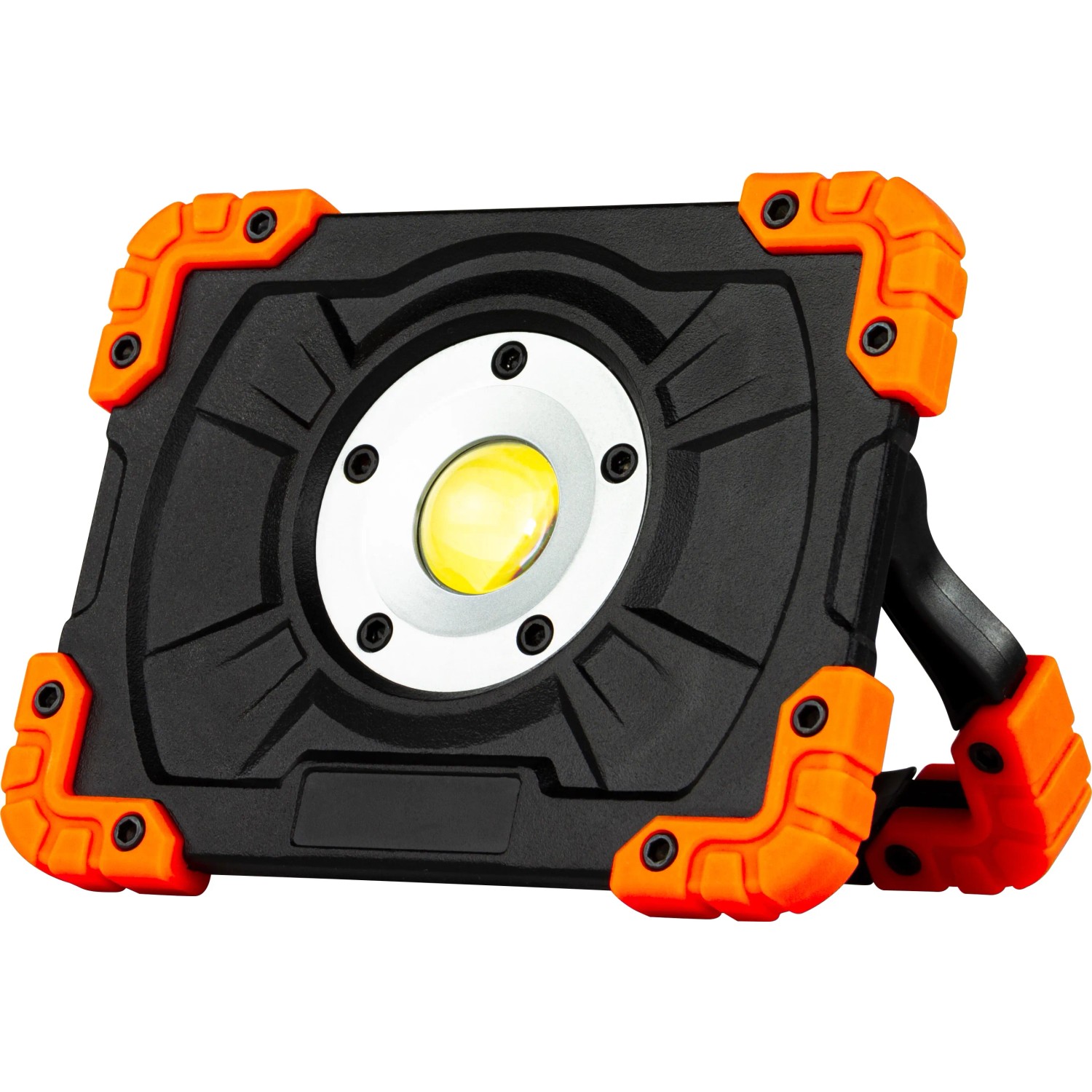 E-shop REV Pracovné LED svietidlo Flood 5 W s powerbankou vr. USB kábla čierno-oranžové