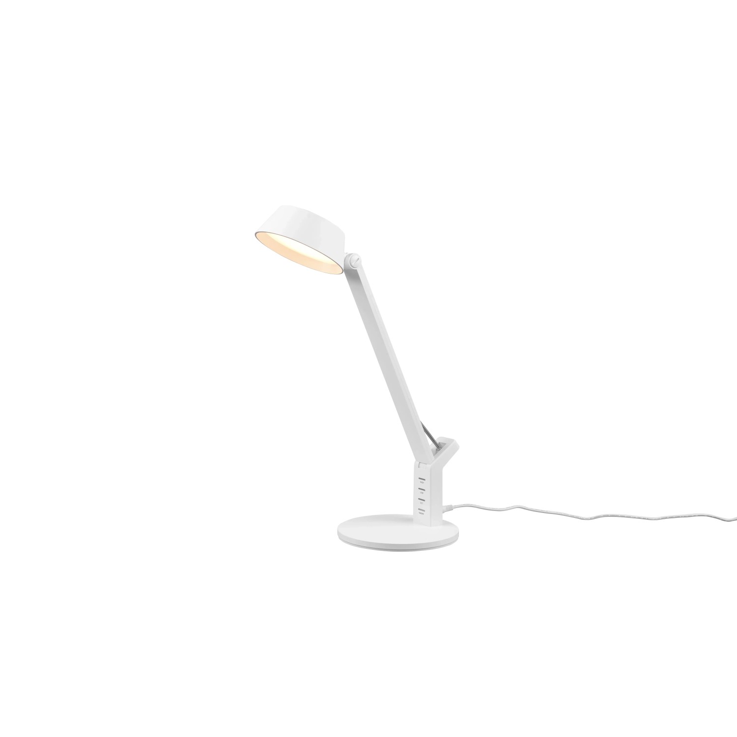 E-shop Trio LED stolné svietidlo Ava biele matné 404 x 171 x 305 mm