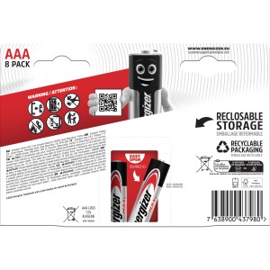 Batérie Energizer Max AAA, 8 ks. Alkalické batérie pre každodenné použitie.