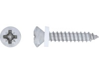 Parapetná skrutka so šošovkovou hlavou PZ2 plný závit oceľ A2 3,9 x 16 mm, 10 ks