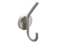 Hettich Nástenný háčik na kabáty Budget 1, biela, 56 x 150 x 70 mm