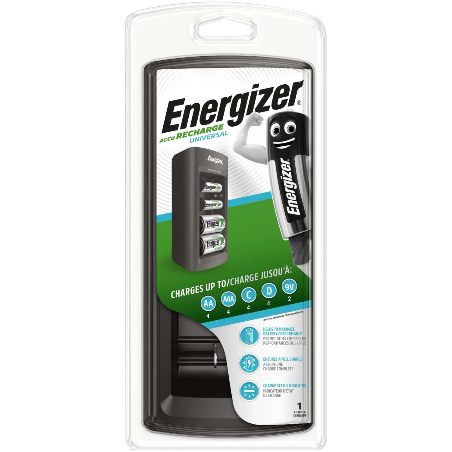 E-shop Energizer Nabíjačka akumulátorov Universal Charger pre okrúhle batérie NiMH