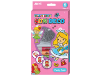 Amos Farby na sklo súprava 6 farieb, 10,5 ml + 6 sklíčok, Rozprávka