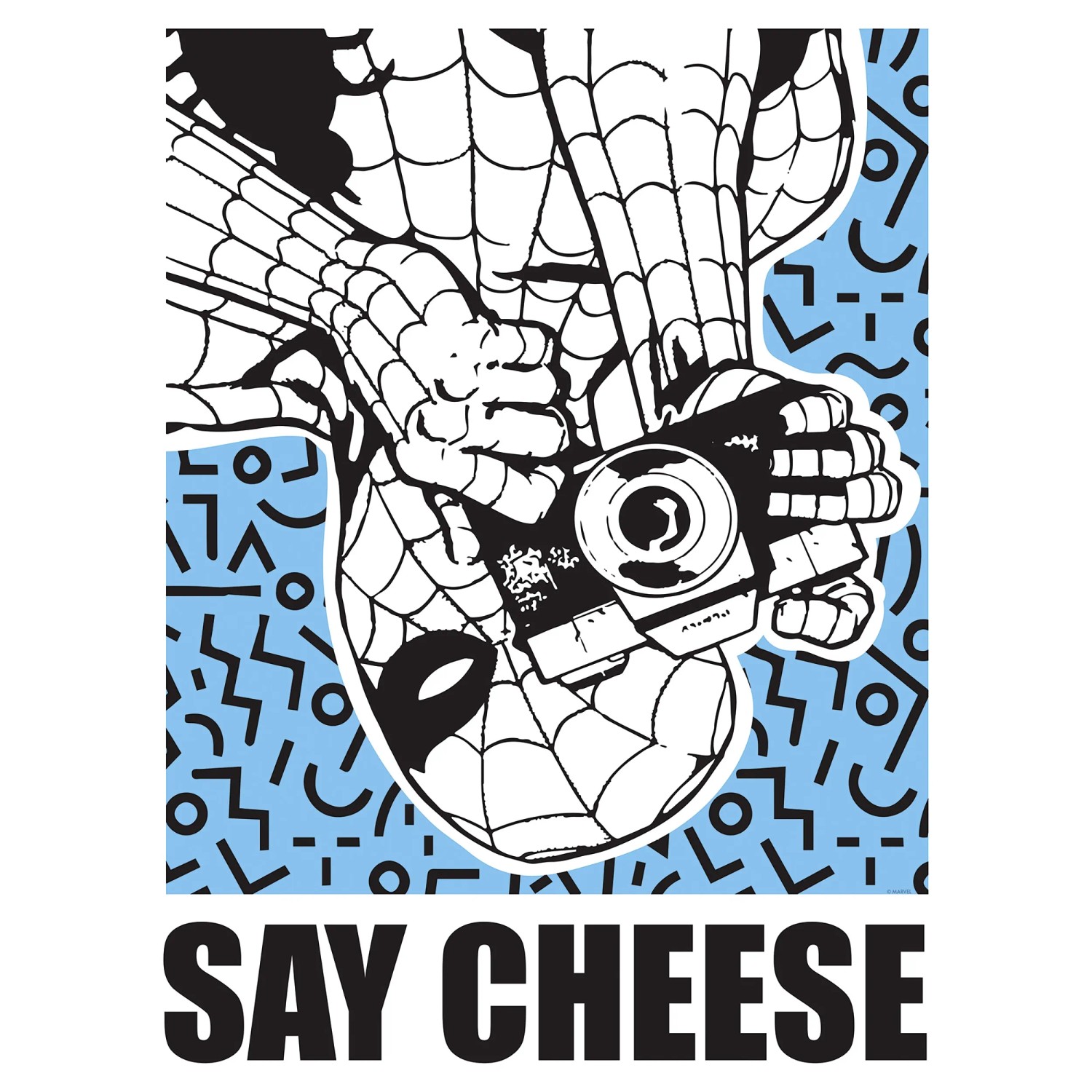 E-shop Komar Plagát Marvel Spider-Man Say Cheese Blue 40 x 50 cm