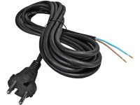 Emos Flexo šnúra gumová čierna 2 x 1 mm, 5 m