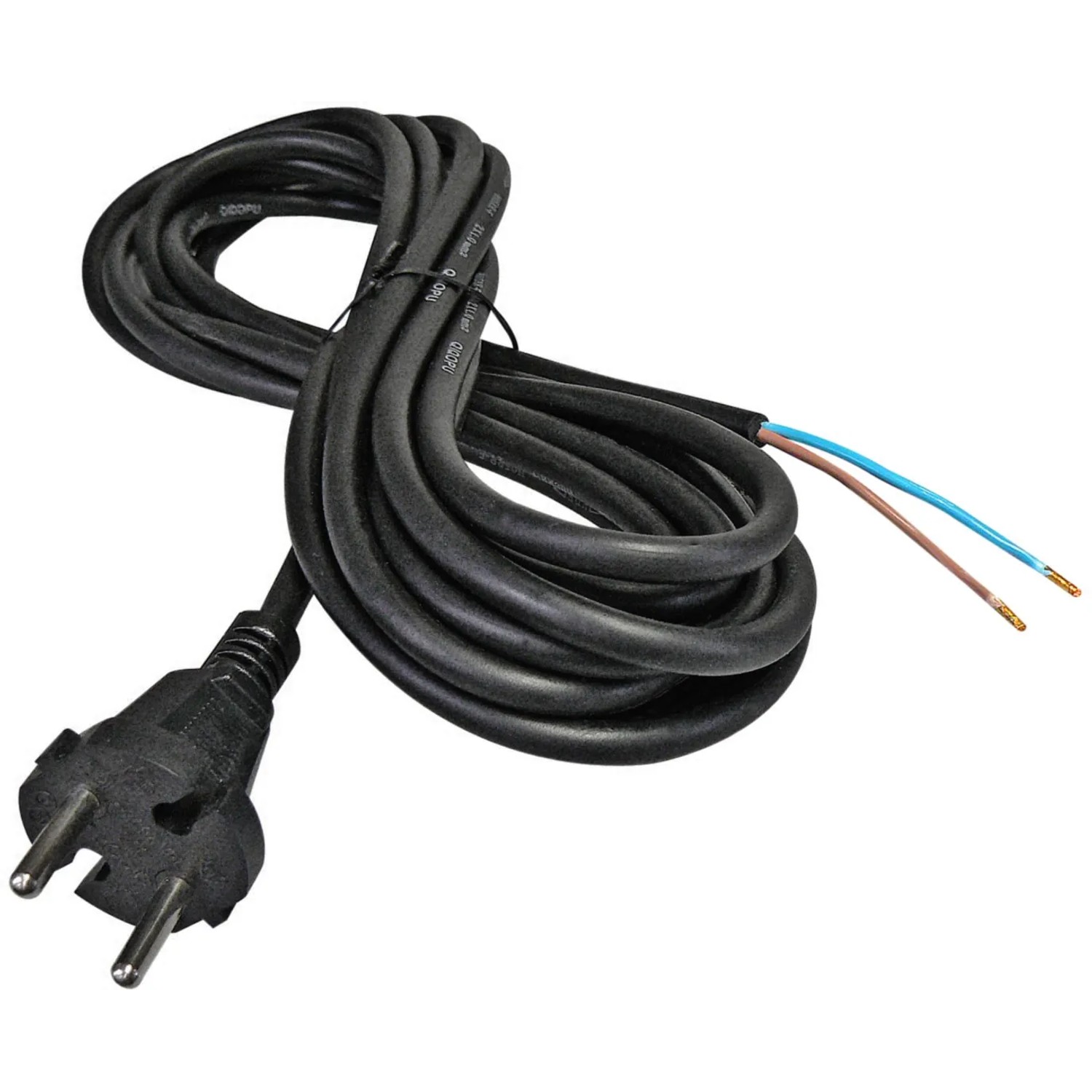 E-shop EMOS Flexo šnúra gumová čierna 2 x 1 mm, 5 m