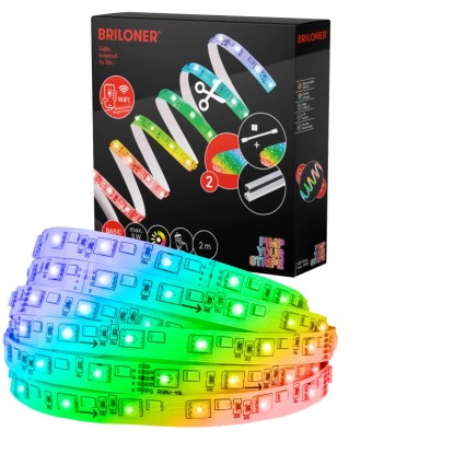 Briloner LED pásik samolepiaci Wifi, RGBW, základná súprava, 2 m