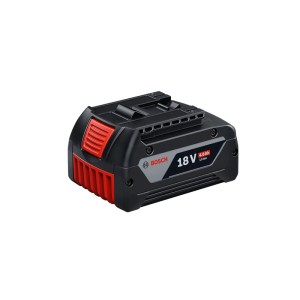 Akumulátor Bosch Professional GBA 18 V 4 Ah, čierno-červený, s technológiou Coolpack pre elektrické náradie.