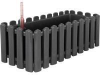 Geli Samozavlažovací kvetináč Aqua Palido, antracitová, 47 x 19 cm