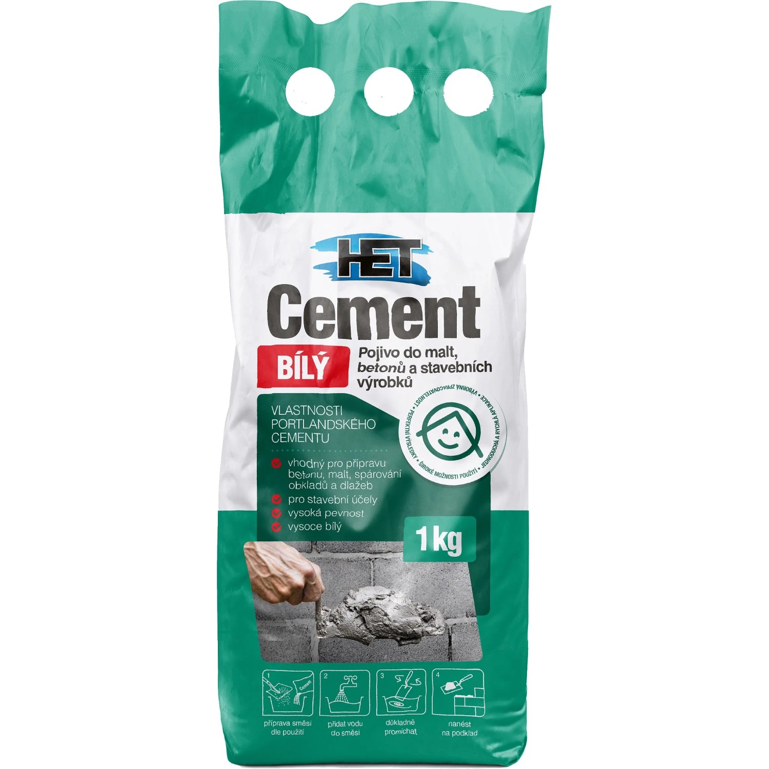 E-shop HET Cement biely 1 kg