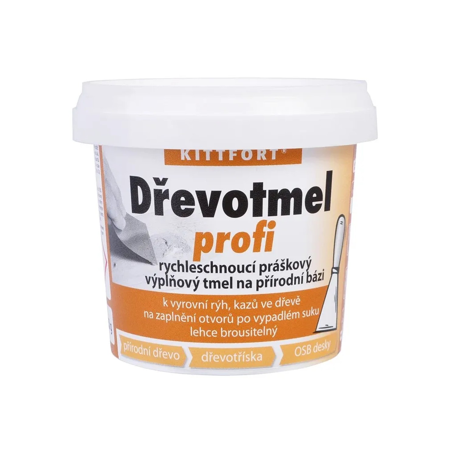 E-shop KITTFORT Drevotmel profi biely 250 g