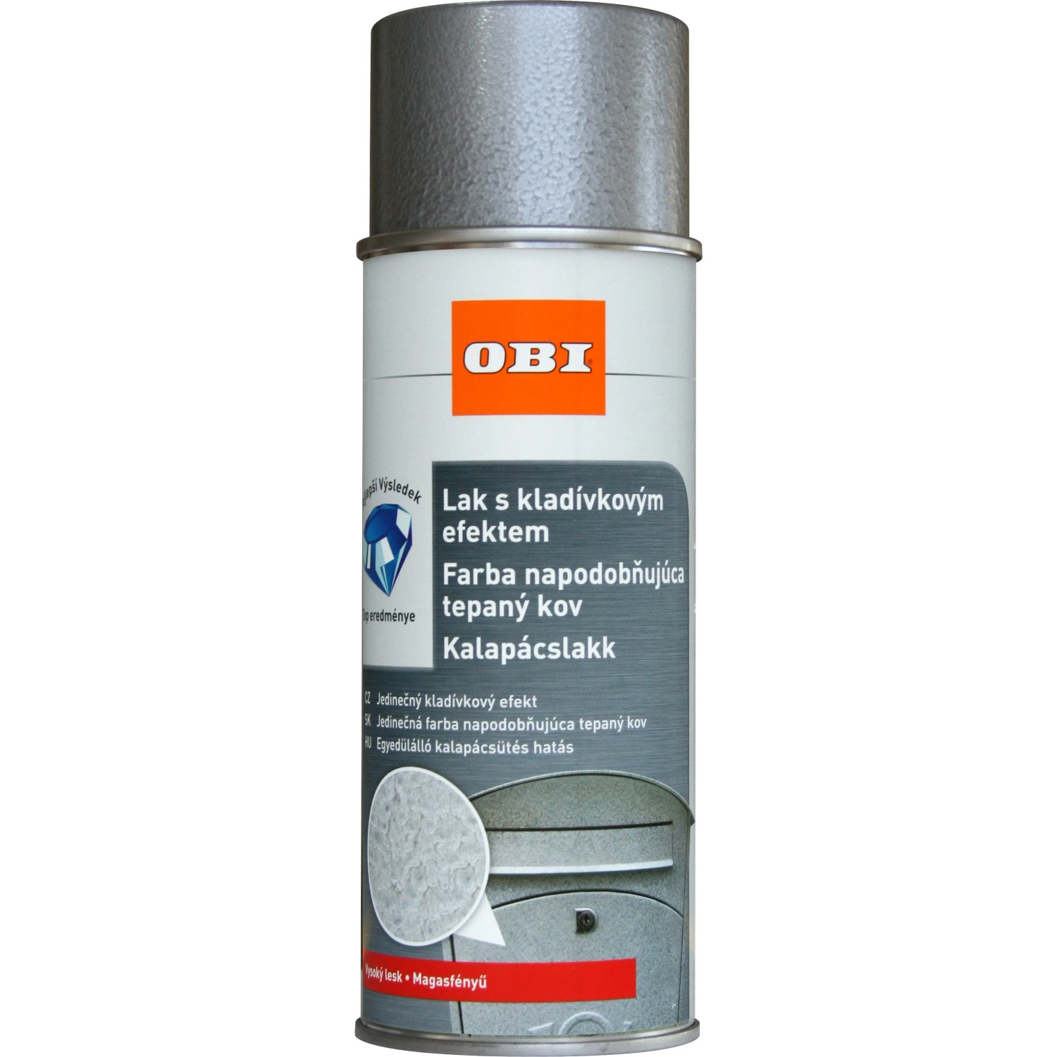 E-shop OBI Lak kladivkový strieborný 400 ml