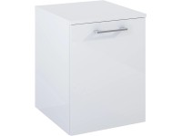Maximus Spodná závesná kúpeľňová skrinka Stylo, 1 dvierka, lesklá biela, 40 cm