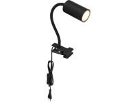 GLOBO Svietidlo na klip ROBBY čierna GU10 25W 290 x 100 x 415 mm