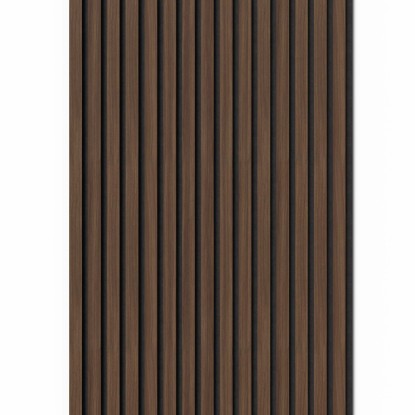 Denpanels Akustický panel ACU-Line MELAMIN orech čierna MDF čierna plsť 260x60cm