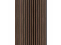Denpanels Akustický panel ACU-Line MELAMIN orech čierna MDF čierna plsť 260x60cm