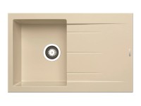 Pyramis Granitový drez s odkvapkávačom Athlos 1B 1D, ivory, 79 x 50 cm Pyramis Granitový drez s odkvapkávačom Athlos 1B 1D, ivory, 79 x 50 cm