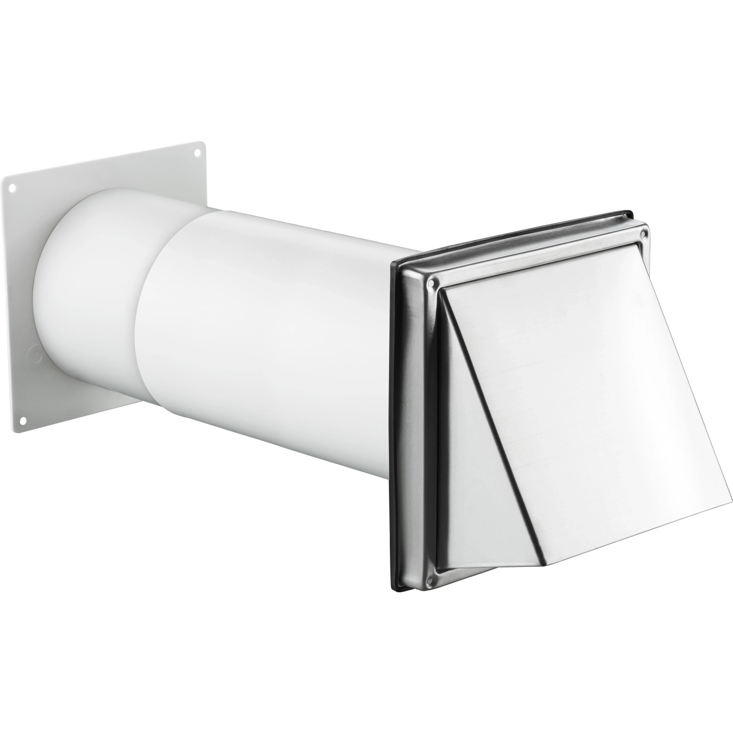E-shop VLC Teleskopická ventilačná sada, nerezová mriežka, 300-500 mm, pr. 125 mm
