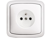 ABB 1-násobná zásuvka TANGO 5518A-W2349 B biela, 48 x 150 x 110 mm